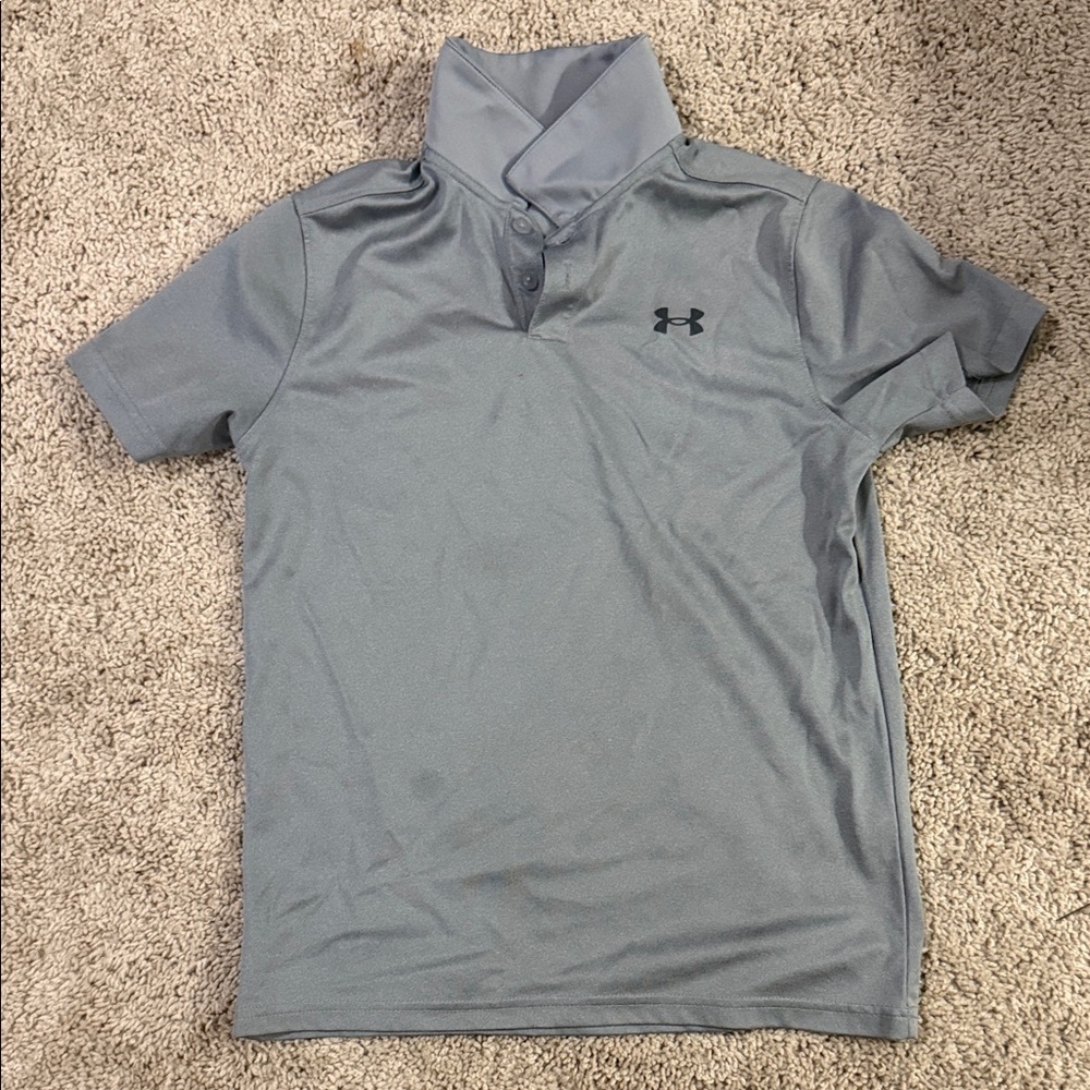 Under Armour Kids Gray Polo Shirt